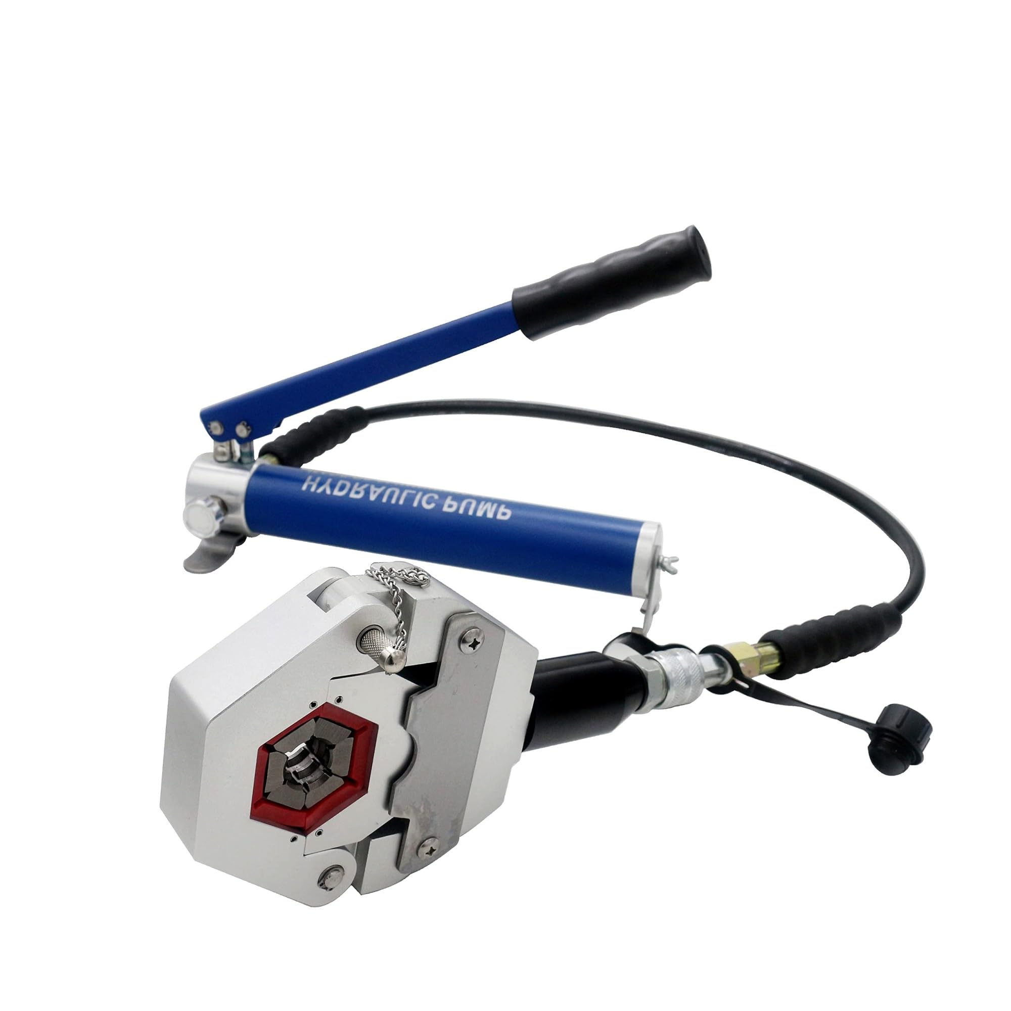 Hydraulic Crimping Tool, Manual Hose Crimper 7842B Separable Hydraulic Kit with Aluminum Pump Air Conditioner Repair Tool