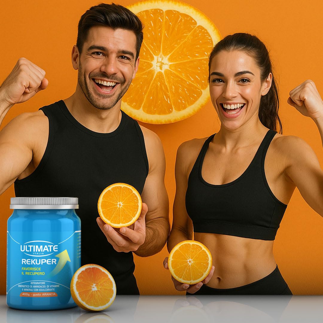 Ultimate Italia - Rekuper arancia 400g - Integratore alimentare per favorire i processi di recupero