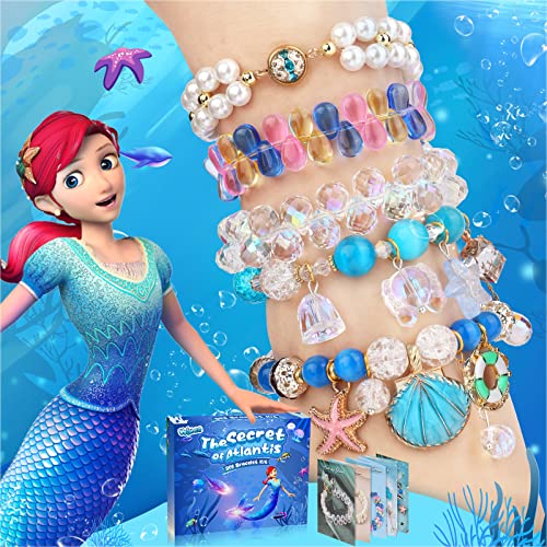 Volance Kit de Pulseras para niñas,DIY Pulsera de Abalorios para niñas,Pulseras con Dijes Estilo Marino para Navidad Cumpleaños Fiestas Amistad Cover