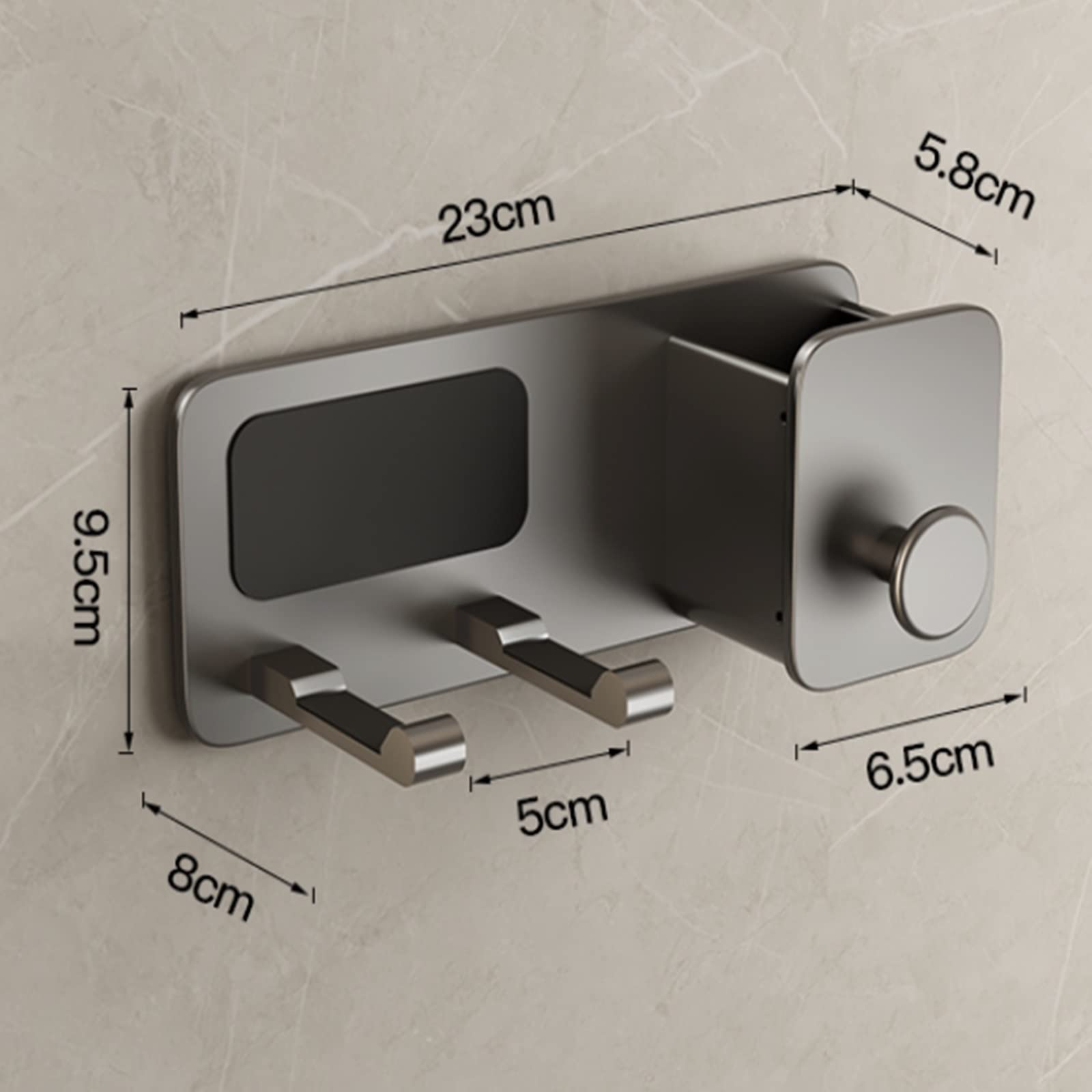 Soporte para Secador de Pelo montado en la Pared Estante de secador Cabello Estante Almacenamiento baño Soporte Parto montado en la Pared para Tocador de Baño