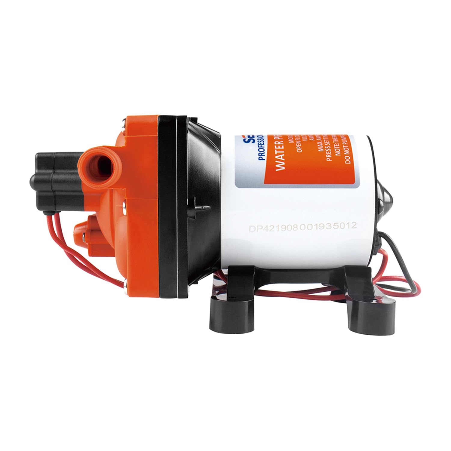 LIGHTEU®, Seaflo DC 24V 11,3 LPM 3,8 bar 42S Autocebante con bomba de membrana de bypass para agua según necesidad para autocaravana, yate SFDP2-030-055-42