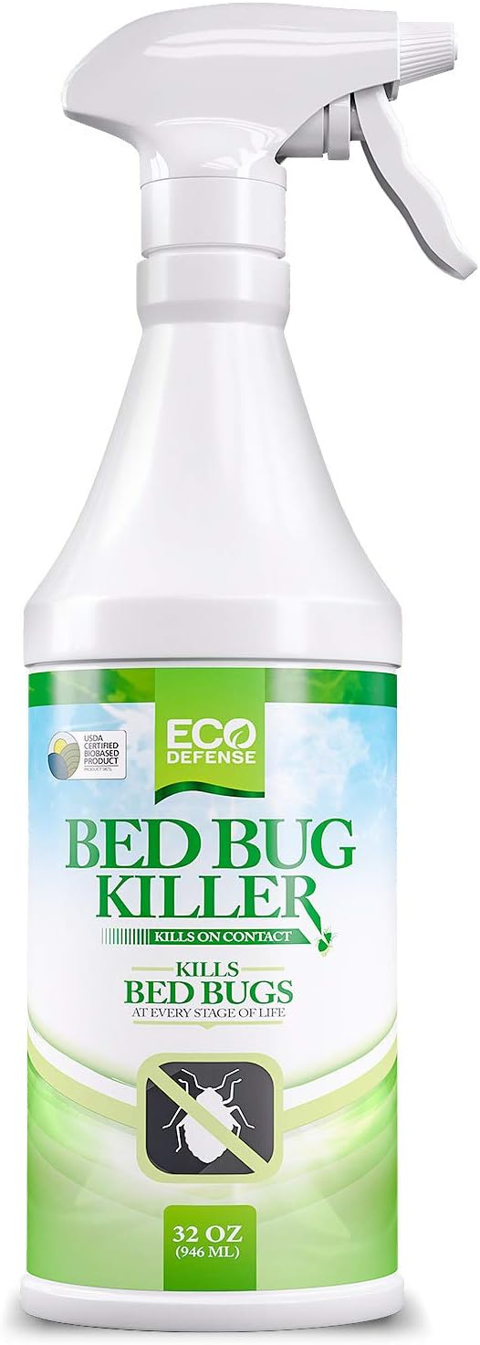 Eco Defense Bed Bug Killer, Natural Organic Formula Fastest (32 oz)