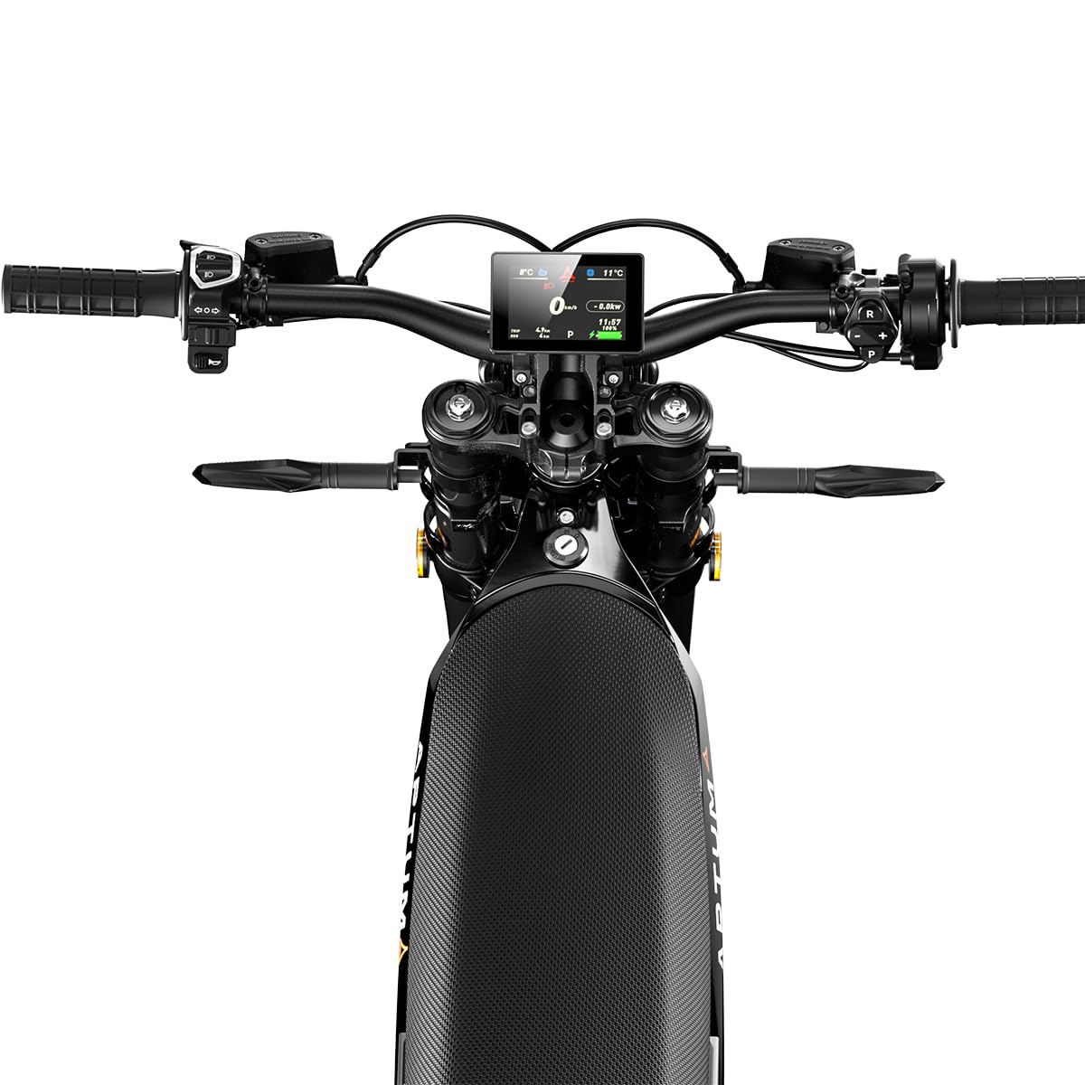 cysum Aptum Ap-8F Vélo Électrique Homme, 19'' Moto Électrique Adultes avec Batterie 72 V 40 Ah, Autonomie De 120 Km, Freins Hydrauliques, Moto Cross Électrique