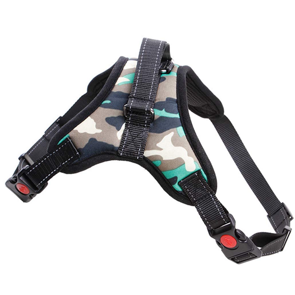 TELEYI Nylon Heavy Duty Dog Pet Harness Collar Adjustable Padded Extra Big Large Medium Small Dog Harnesses Vest Dogs Supplies