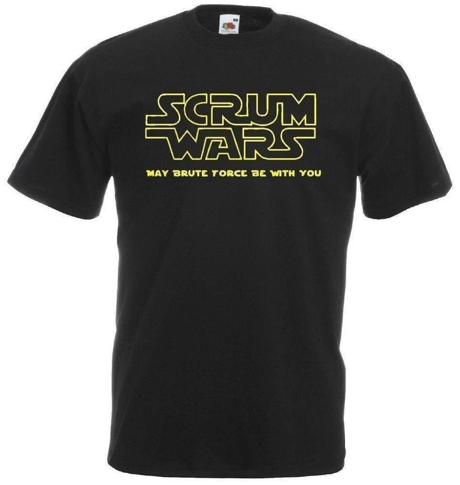 The Dragons DenUnisex Scrum Wars Rugby All Nations Galaxy Wars Spoof T-Shirt