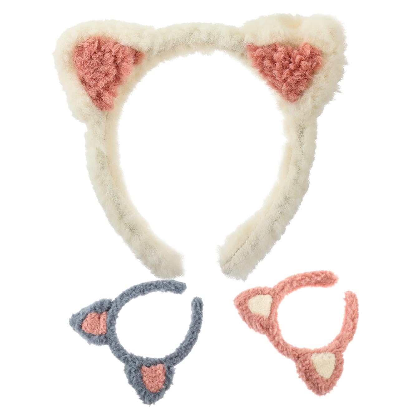 minkissy 15pezzi Fasce Per Trucco Con Orecchie Di Gatto Headband Per Skincare e Lavaggio Viso Accessori Comodi Per Donne Per Spa e Trattamenti Di Bellezza