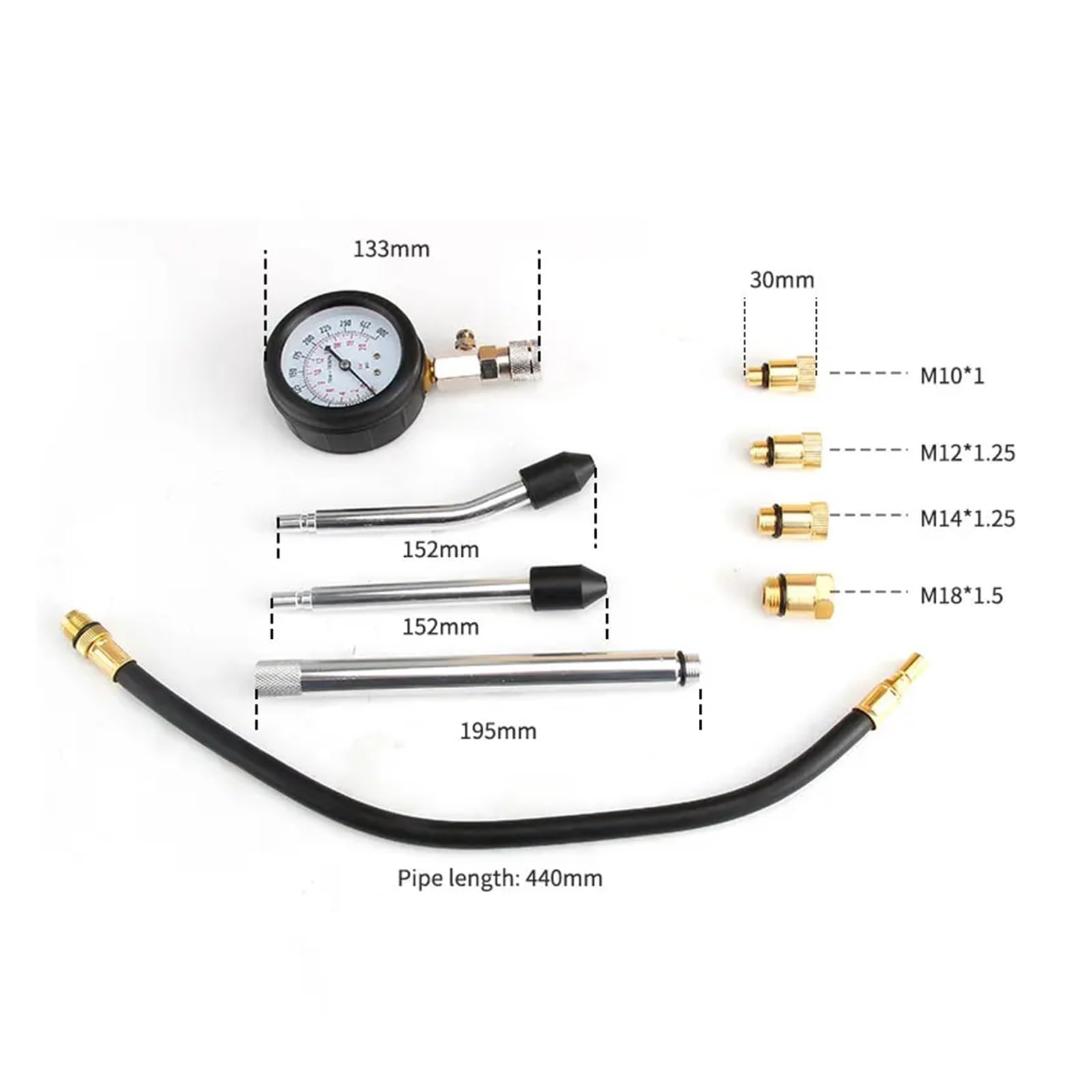 Auto Cylinder Pressure Gauge Auto Repair Diesel Motorcycle Measuring Cylinder Pressure Gauge Engine Auto Repair Cylinder Pressur