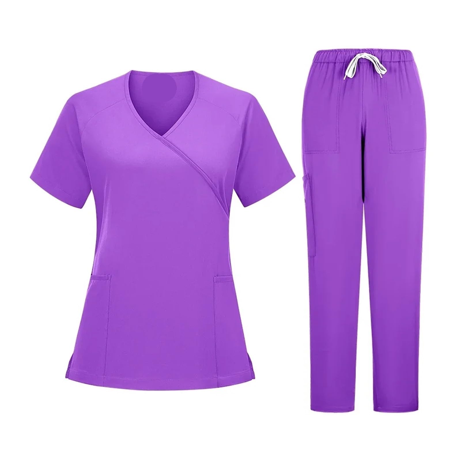 Uniforme Sanitario NiñA Conjunto De Uniformes Enfermera, Pantalones Chándal Suaves Y Transpirables, Quirúrgicos For Mujer, Ropa Trabajo Clínica Enfermería Médico