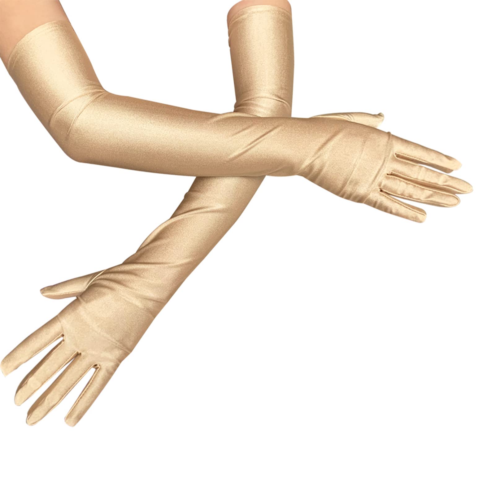 COSFAN Gants d'été pour Femmes Longs Gants de Conduite à Doigts Entiers Gants de Cyclisme pour Sports d'extérieur Fournitures d'été