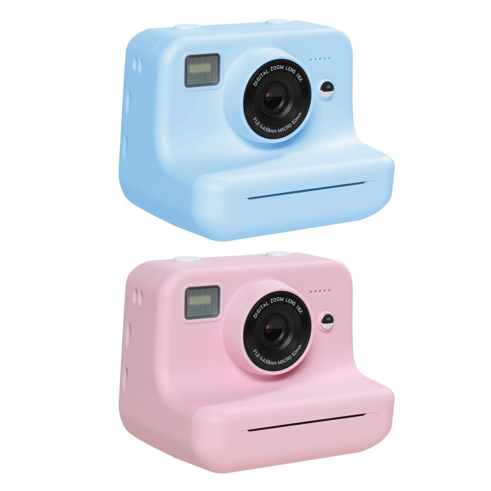 Facile da usare, stampa istantanea della fotocamera per bambini, include 4 rotoli di carta fotografica, gioco attivo, sviluppo artistico, fotografia, regalo per stampa istantanea