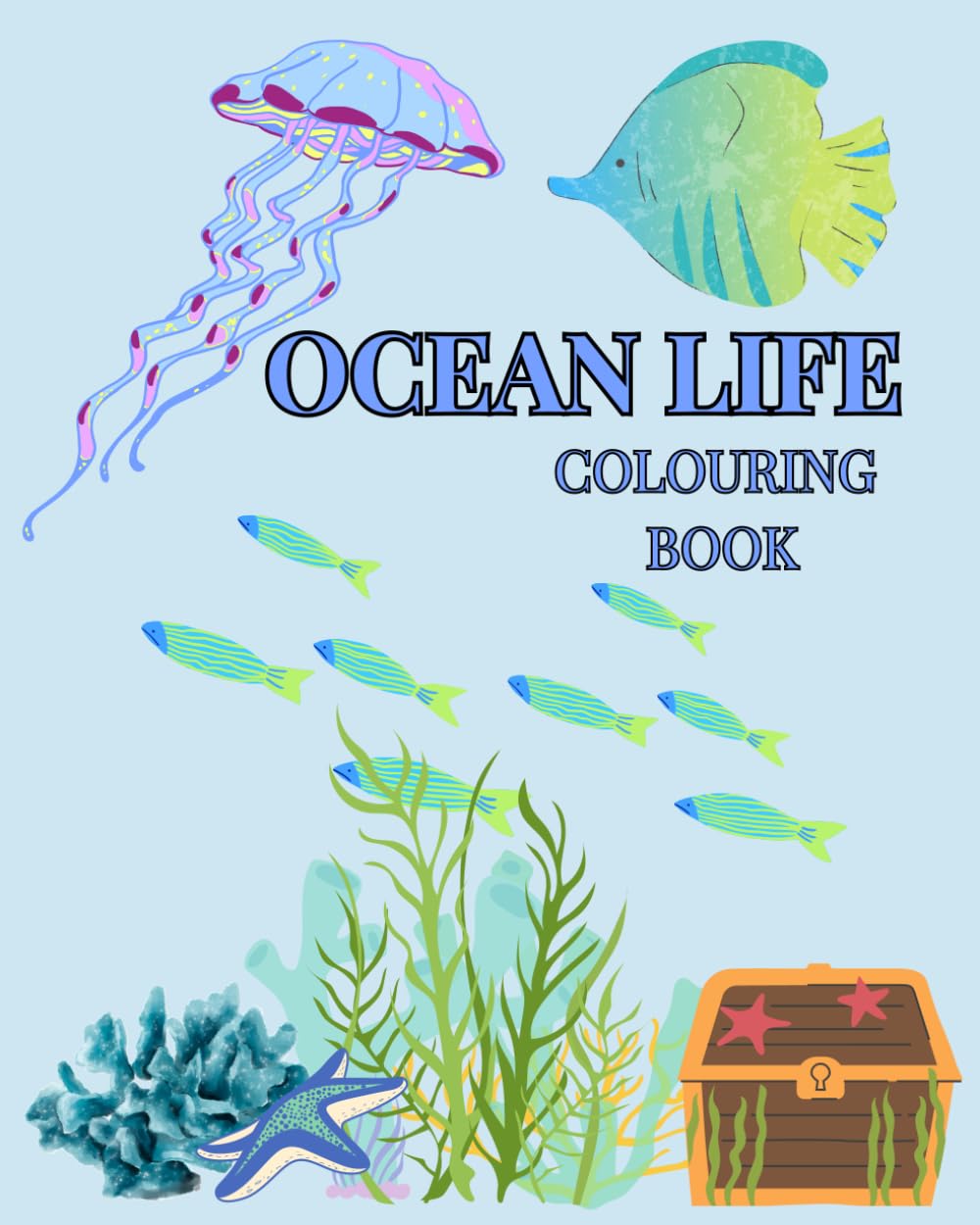 OCEAN LIFE KIDS COLOURING BOOK