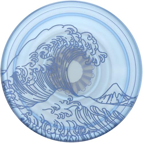 Miniatura 6 de PopSockets - Agarre para teléfono con soporte expandible, agarre adhesivo, océano translúcido