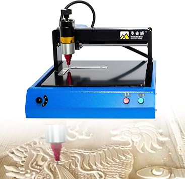 400W Electric Metal Marking Machine, Jewelry Engraving Machine Tools, Engraving Machine for Industrial Nameplate Dog Tag Steel ID Card Stainless Steel Plastic Engraving,Marking Speed 50mm/s style1