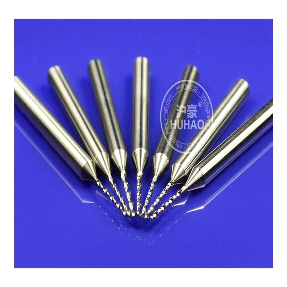 New 10PCS PCB Drill bit Tungsten Alloy on Shank Drill 0.3-1.2mm Circuit Boards CNC Drill Bits