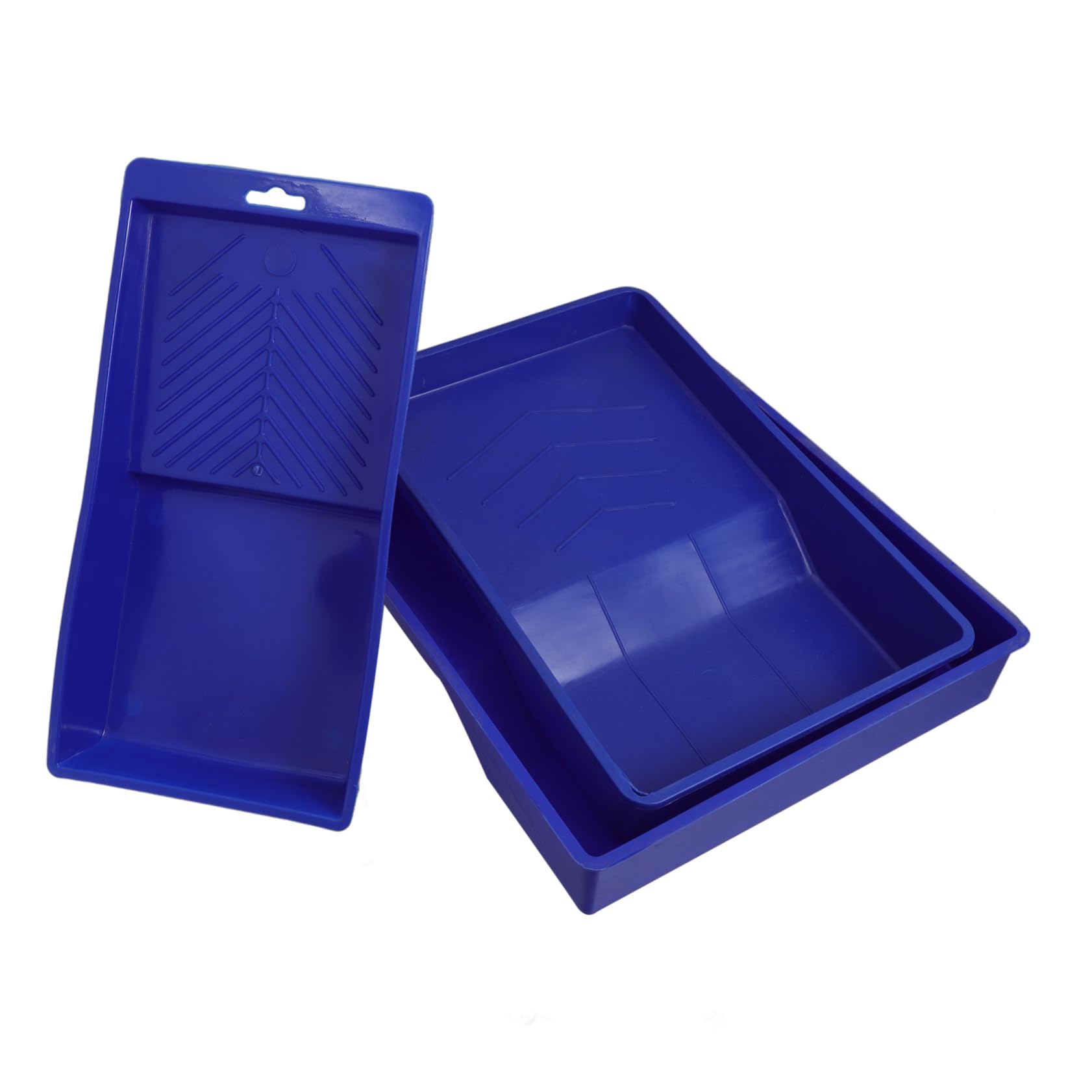 Tofficu Painting Trays Set 3pcs Plastic Trays for Watercolor Roller Paints Reusable Easy to Clean