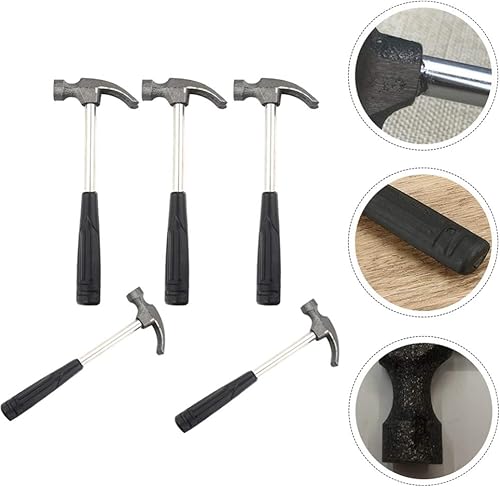 Miniatura 4 de BESPORTBLE 5 martillos de garra pequeños mini rectos para uso doméstico negro