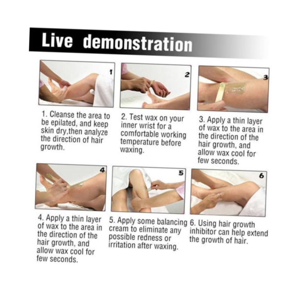 HAPINARY Easy to Use Hard Wax Beans Beeswax Edamame Hair Removal Painless Depilatory Pearl for and Face