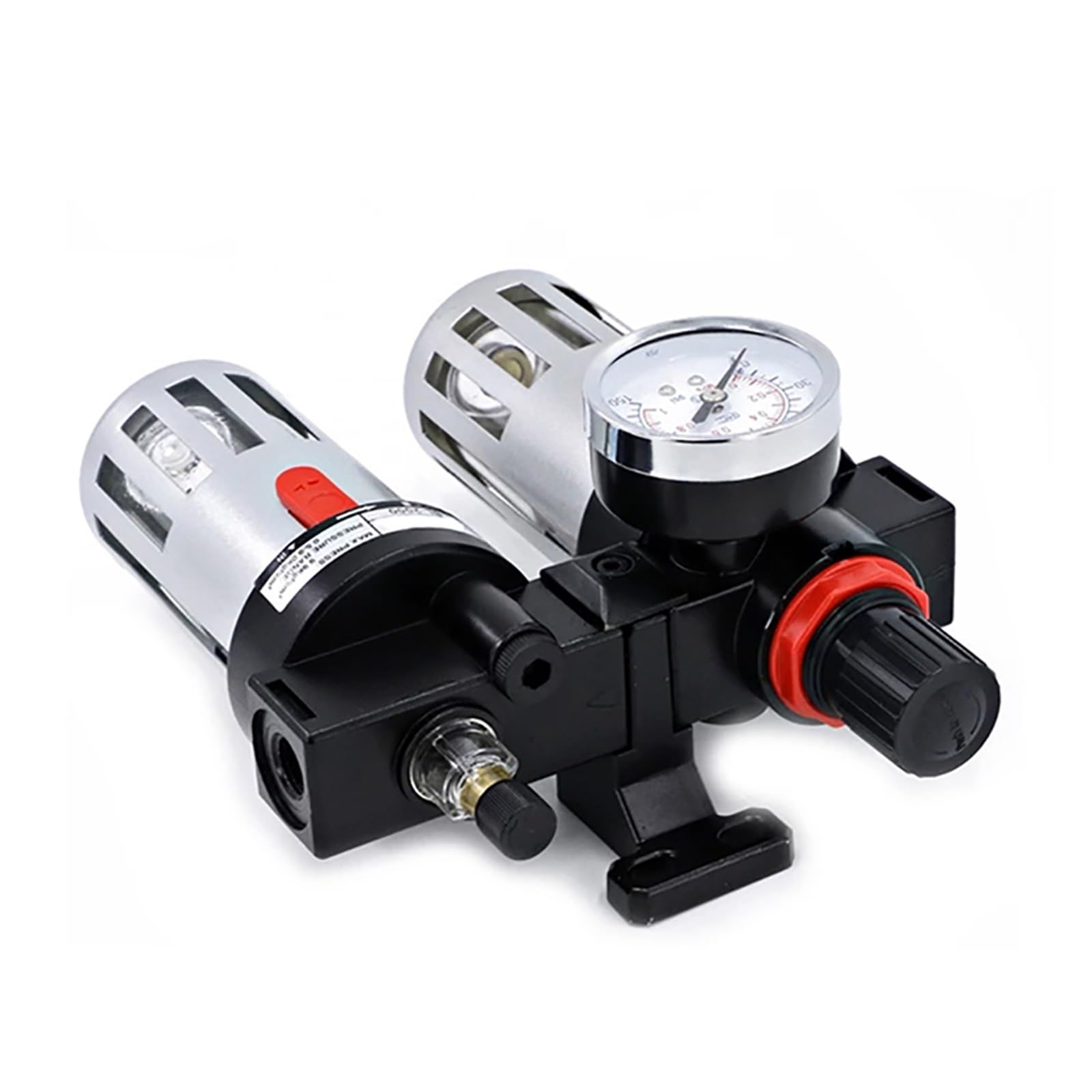 Regolatore del filtro della pressione dell'aria del compressore serie AFC / BFC con unità di combinazioni di flusso del manometro BFC2000 for industria, produzione, macchinari, ecc. ( Size : BFC3000 )