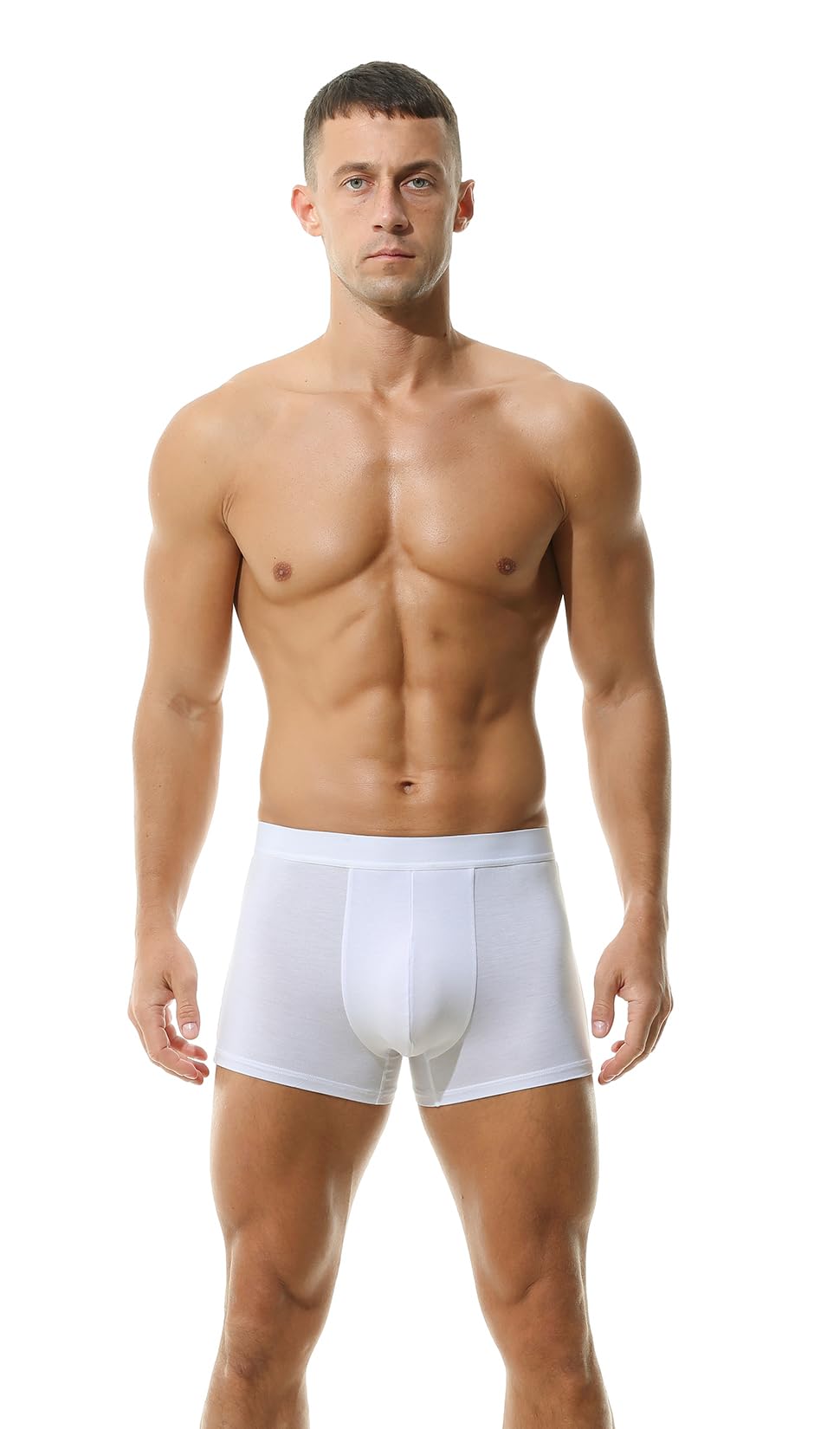 Hoerev Packung mit 4 Herren Super Soft and Comfortable Fiber Trunks Unterwäsche