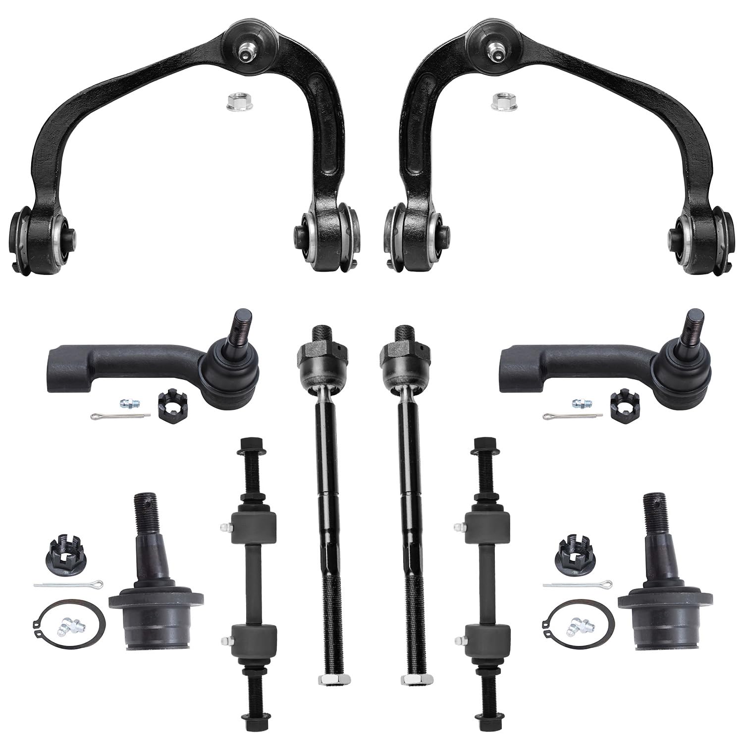 Detroit Axle - Front 10pc Control Arms Kit for 2009-2014 Ford F-150