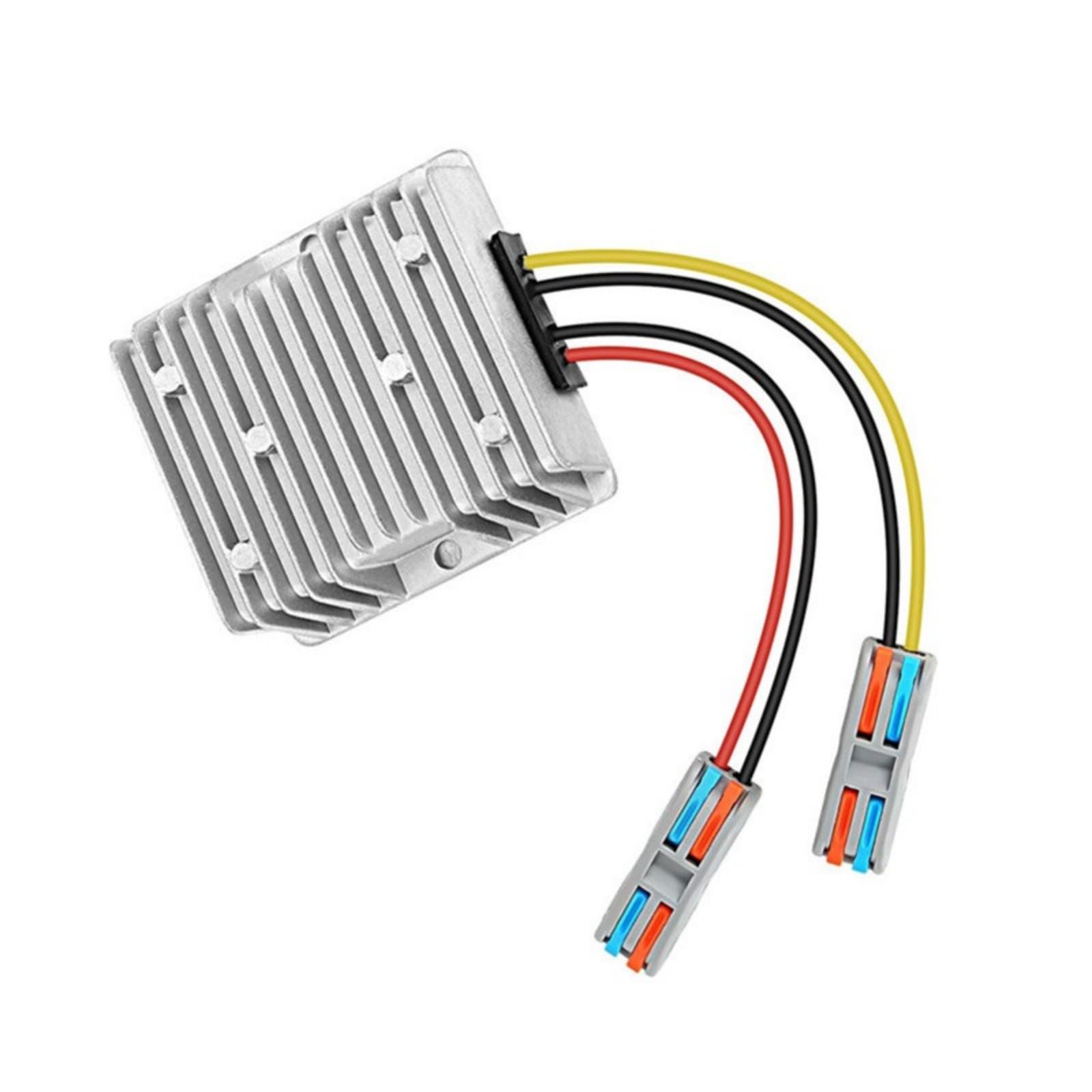 Xjdzineq Compactly DC12V to 24V 5A 120W Voltages Converter Multilayer Protections Easy Installation for Automotive Use