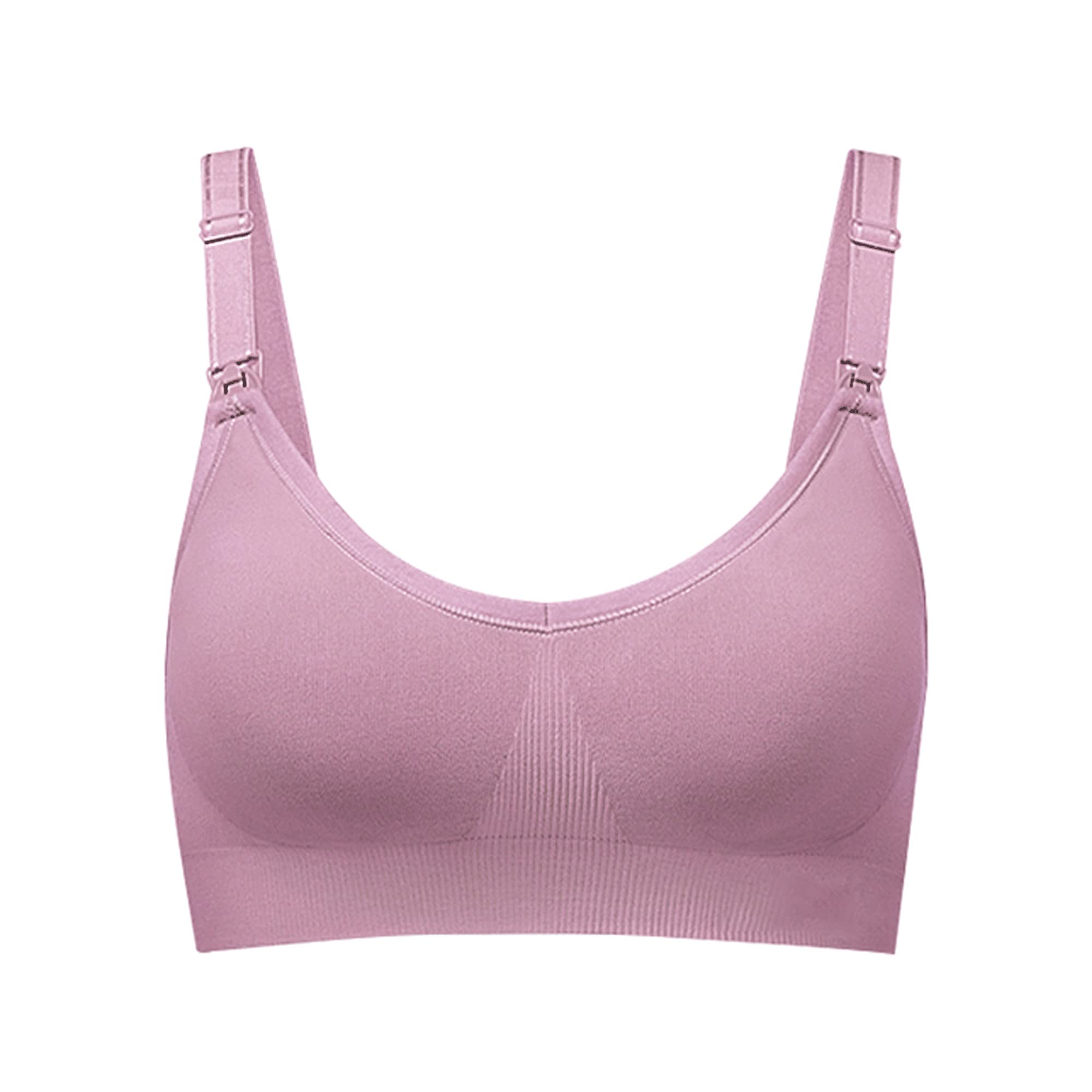 Soutien-gorge d'allaitement sans couture violet 90G avec clip pratique WENJUN