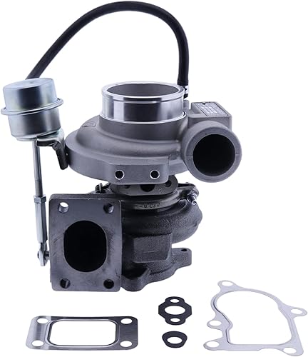FridayParts Turbo HX27W Turbocompresor 504248855 compatible con Iveco Agricultural CNH Retroexcavadora NEF 4 cilindros