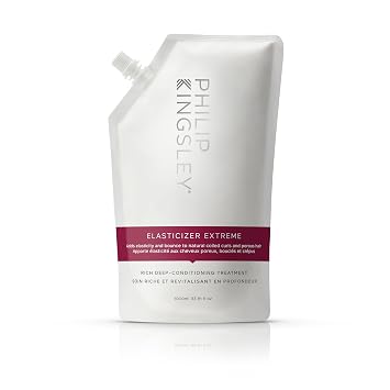 PHILIP KINGSLEY | Elasticizer Extreme | Deep Conditioning Hair Mask Repair Treatment | Pre-Shampoo Deep Conditioning Mask | Reduces Breakage/Frizz for Dry, Damaged, Curly Hair | 33.8oz Refill Pouch
