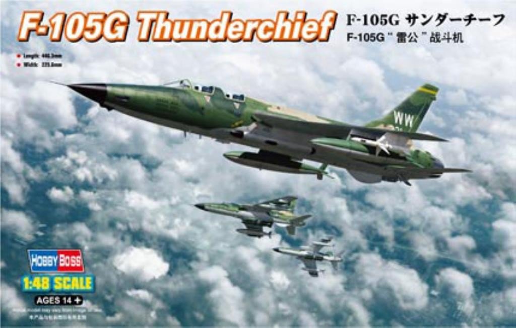 Amazon | ホビーボス 1/48 エアクラフトシリーズ F-105G サンダー