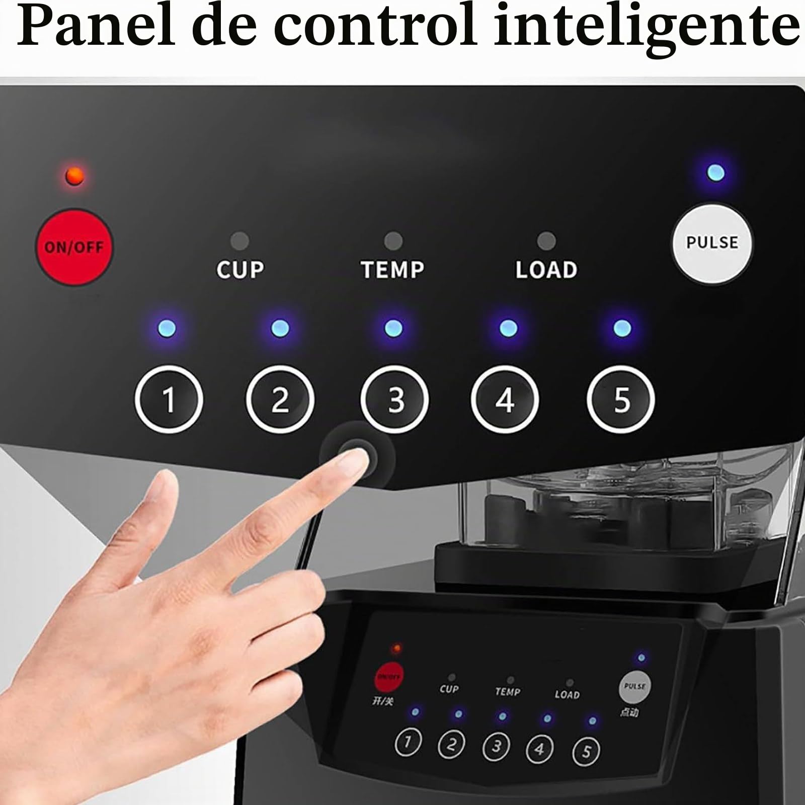 Licuadora Comercial Silenciosa con Escudo, Batidoras Industriales Profesionales De 2200w, 2l para Triturar Hielo, Batidos Y Batidos para Cocina
