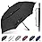 Gonex 54 Inch Large Golf Umbrella, Automatic Open Travel Rain Umbrella with Windproof Water Resistant Double Canopy, Oversize Vented Umbrellas for 1-2 Men and UV Protection, Black