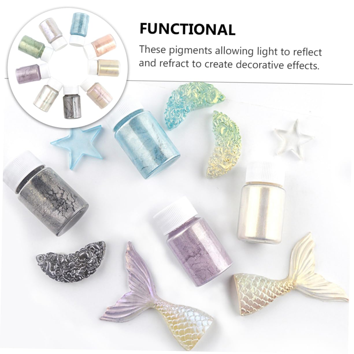 STOBOK 27stücke Teiliges Mica Pigmentpulver Set Für Kosmetik Strahlende Farben Für Seifenherstellung Badekugeln Und Kunsthandwerk Hautfreundlich Und Vielseitig Einsetzbar