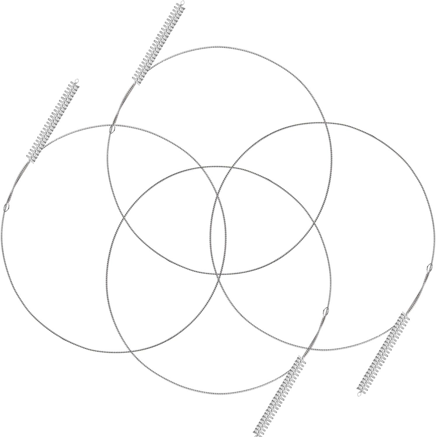 4 Pieces Feeding Tube Brushes, Long Pipe Cleaners Straw Cleaning Brushes, 32 Inches Long with Soft Nylon Bristles Head, Suitable for Cleaning Feeding Tubes