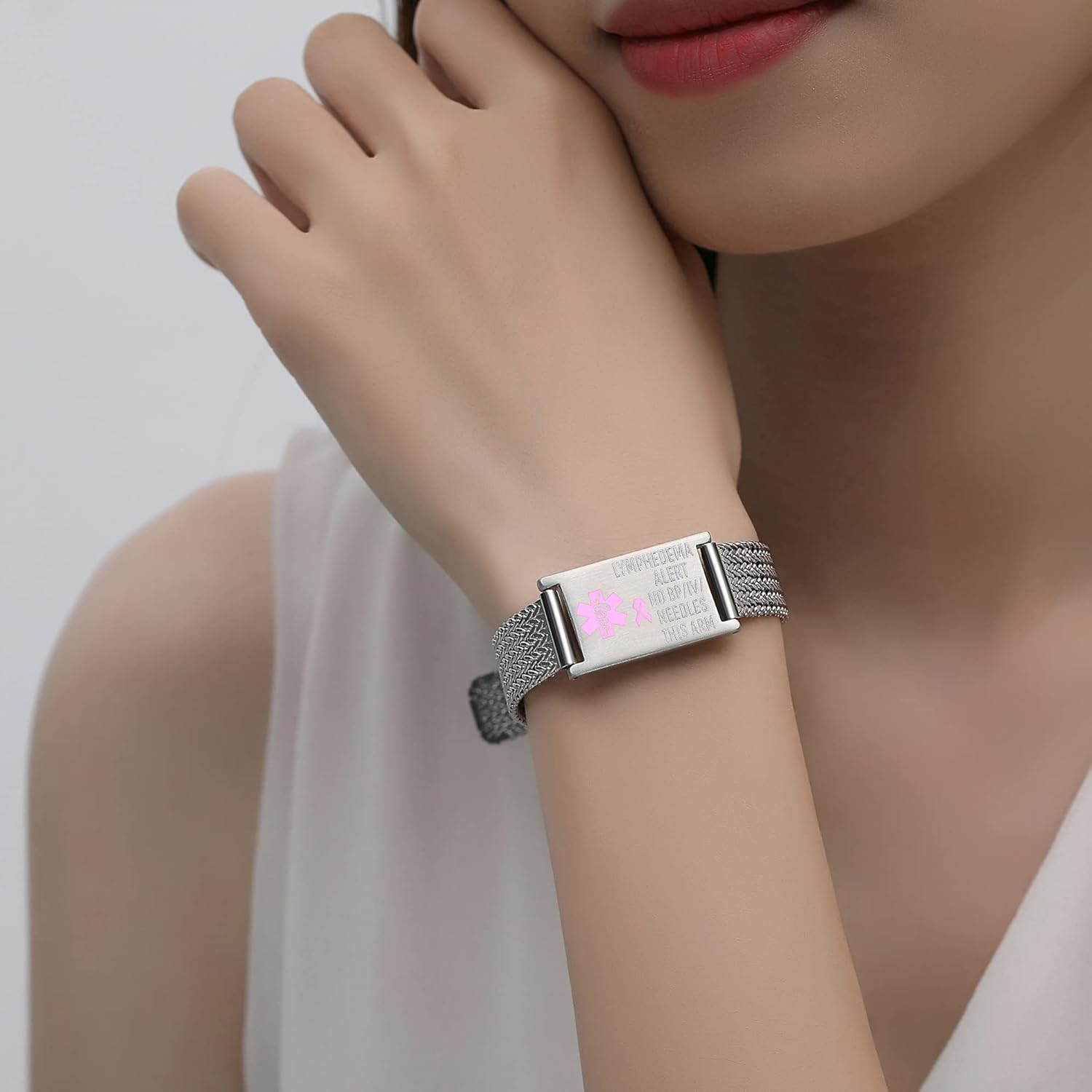 Adjustable Stainless Steel Mesh Medical ID Bracelets Jamaica Ubuy