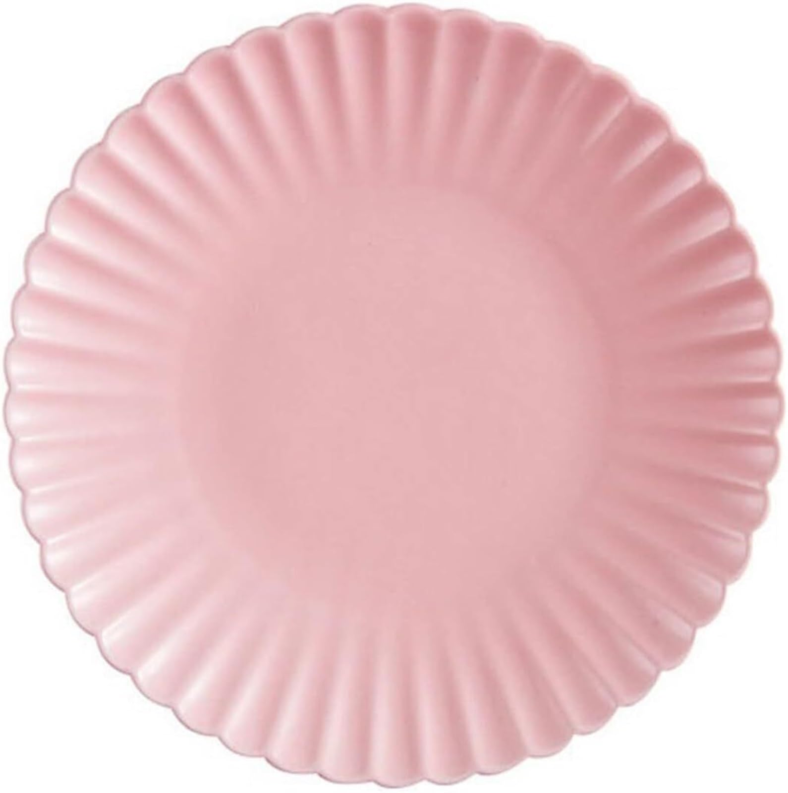 Vajilla de cerámica, Plato de Comida, Plato de Postre, Polvo Blanco y Negro, Verde, 20cm, Plato de cerámica esmaltada de Color Mate