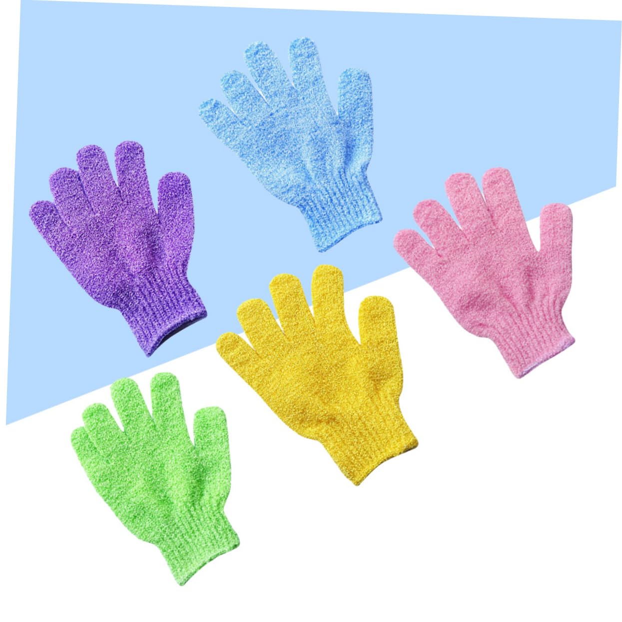 Healeved 15paare Peeling-badehandschuhe Für Körperpeeling Fünf Finger Duschschrubber Für Männer Und Frauen Für Sanfte Hautreinigung Und Entspannung Der Badewanne