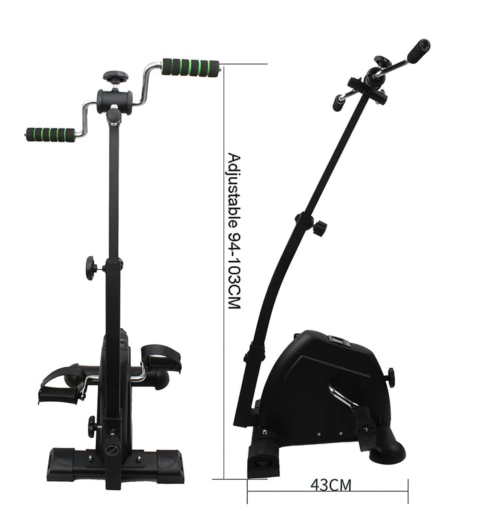 Rower treningowy Rower do ćwiczeń, kryty rower rehabilitacyjny do szpitala, starsza maszyna do pedałowania rąk i nóg z wyświetlaczem LCD