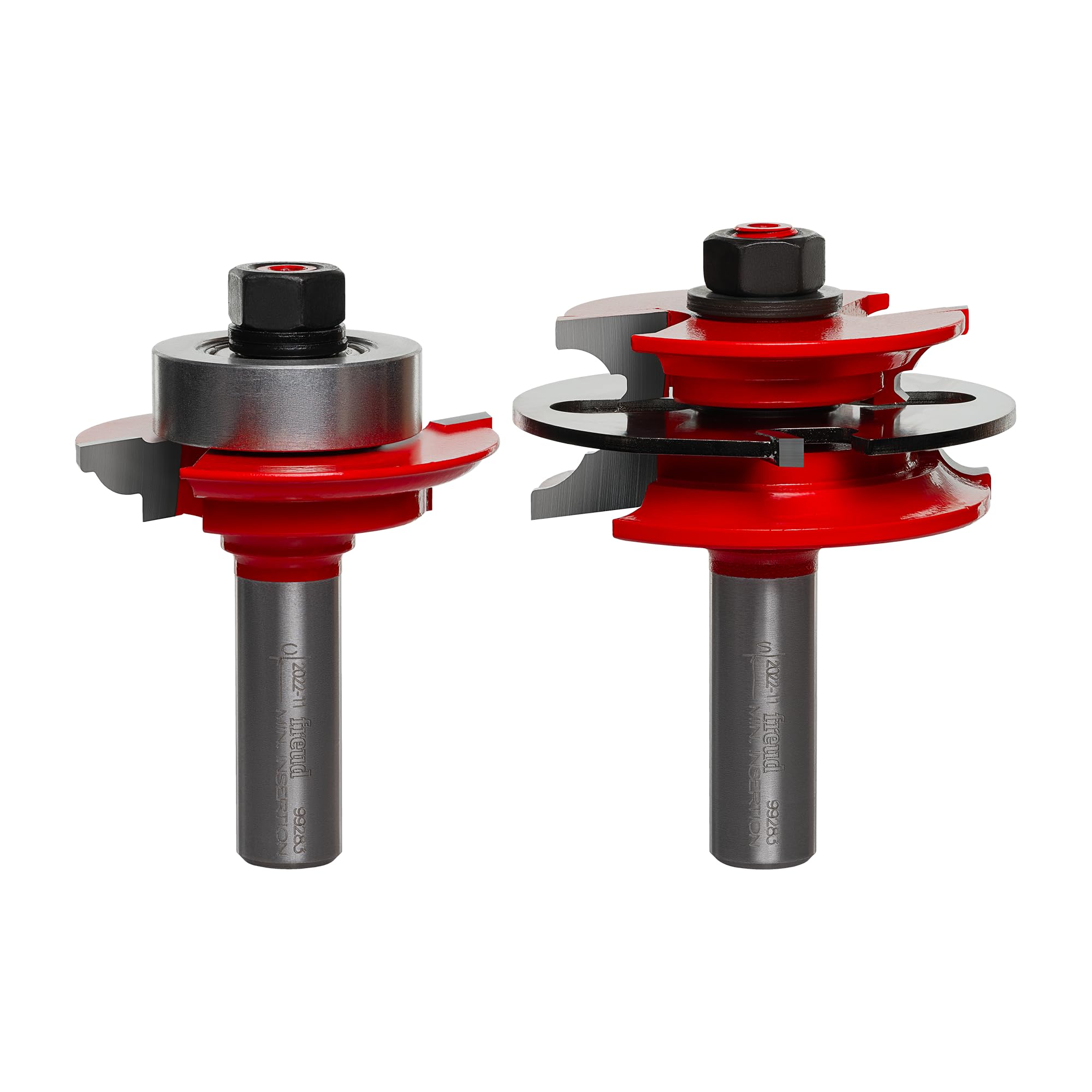 Freud 99-283: 2-3/8" (dia.) Recoverable Bead Glass Door Bit Sets with 1/2" shank, 15/64" large radius โ image 1