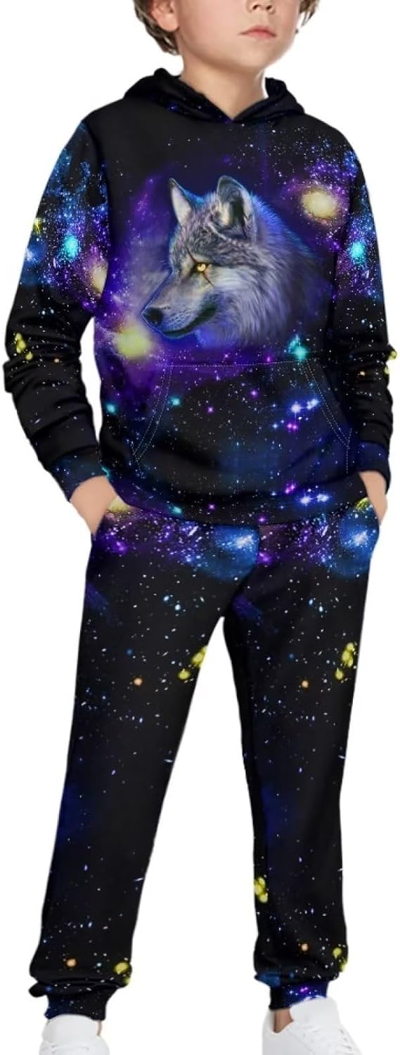 Kids Hoodie Sweatshirt and Jogger Sweatpants 2 Pieces Set Boys Girls Tracksuits Activewear Kids Hoodie Sweatshirt and Jogger Sweatpants 2 Pieces Set Boys Girls Tracksuits Activewear
