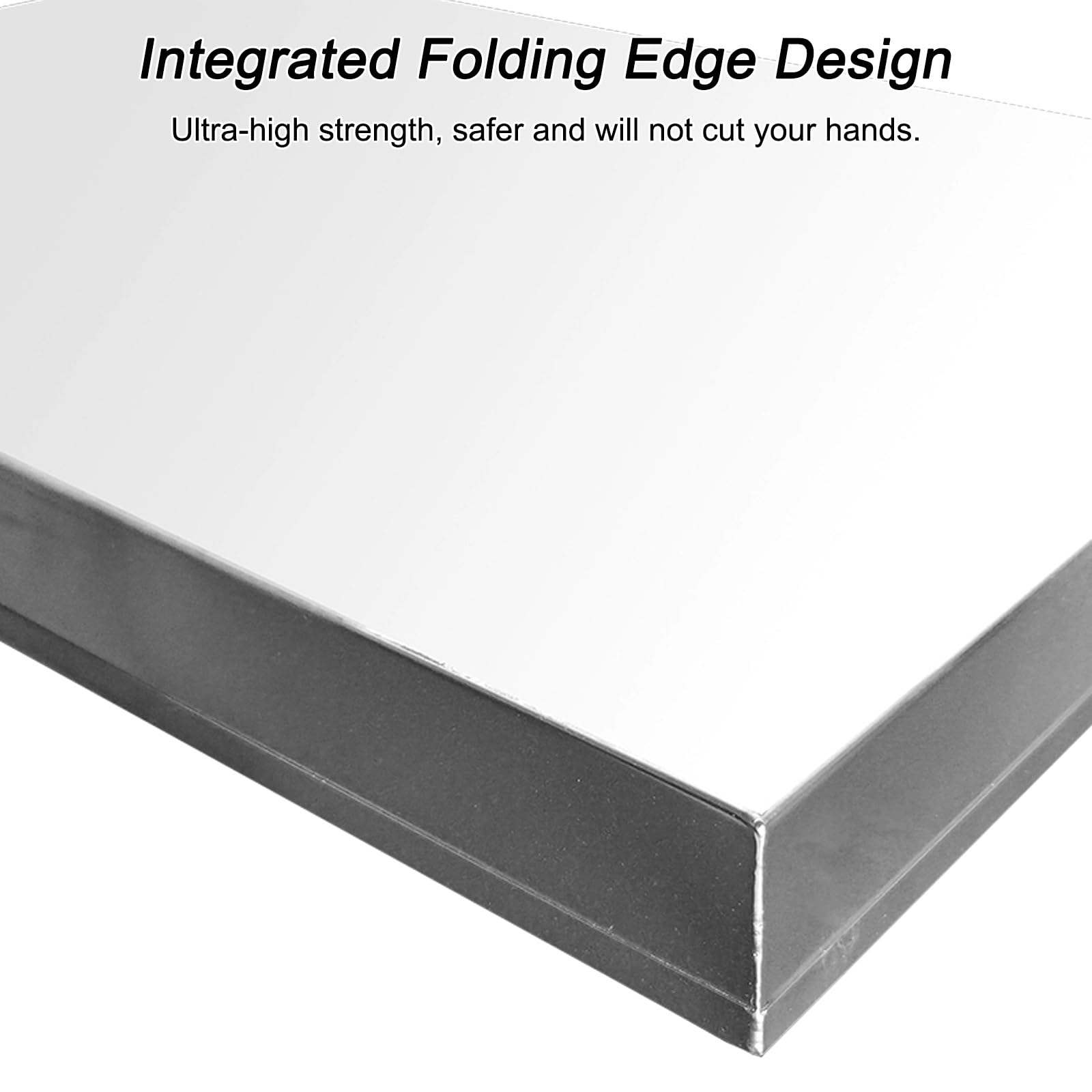 Bandeja de Drenaje de Condensados de Acero Inoxidable, Bandeja Aire Acondicionado con Drenaje, para Climatiseur Split Intérieur extérieur(50 * 50 * 4cm/20 * 20 * 2in)