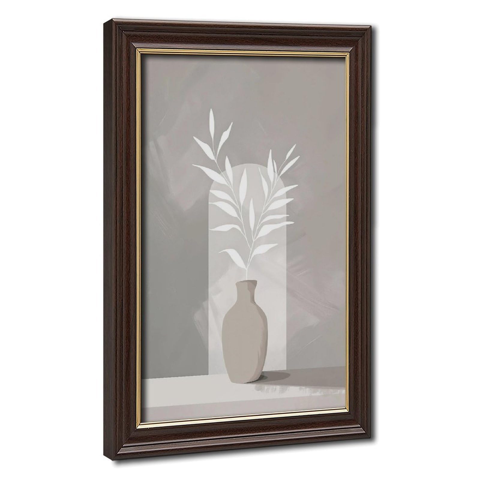 Bareronor Neutral Plant Canvas Poster Bedroom Decor Landscape Office Room Decor Gift 24" L X 36" W