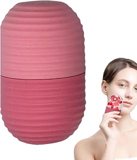 Ice Mould for Face, Ice Face Mould Facial Roller | Face ICOR Skin Care Holder Silicone Roller Ice Cube for Swelling, Relief, Cold Ice Cup Mold Massage Tool