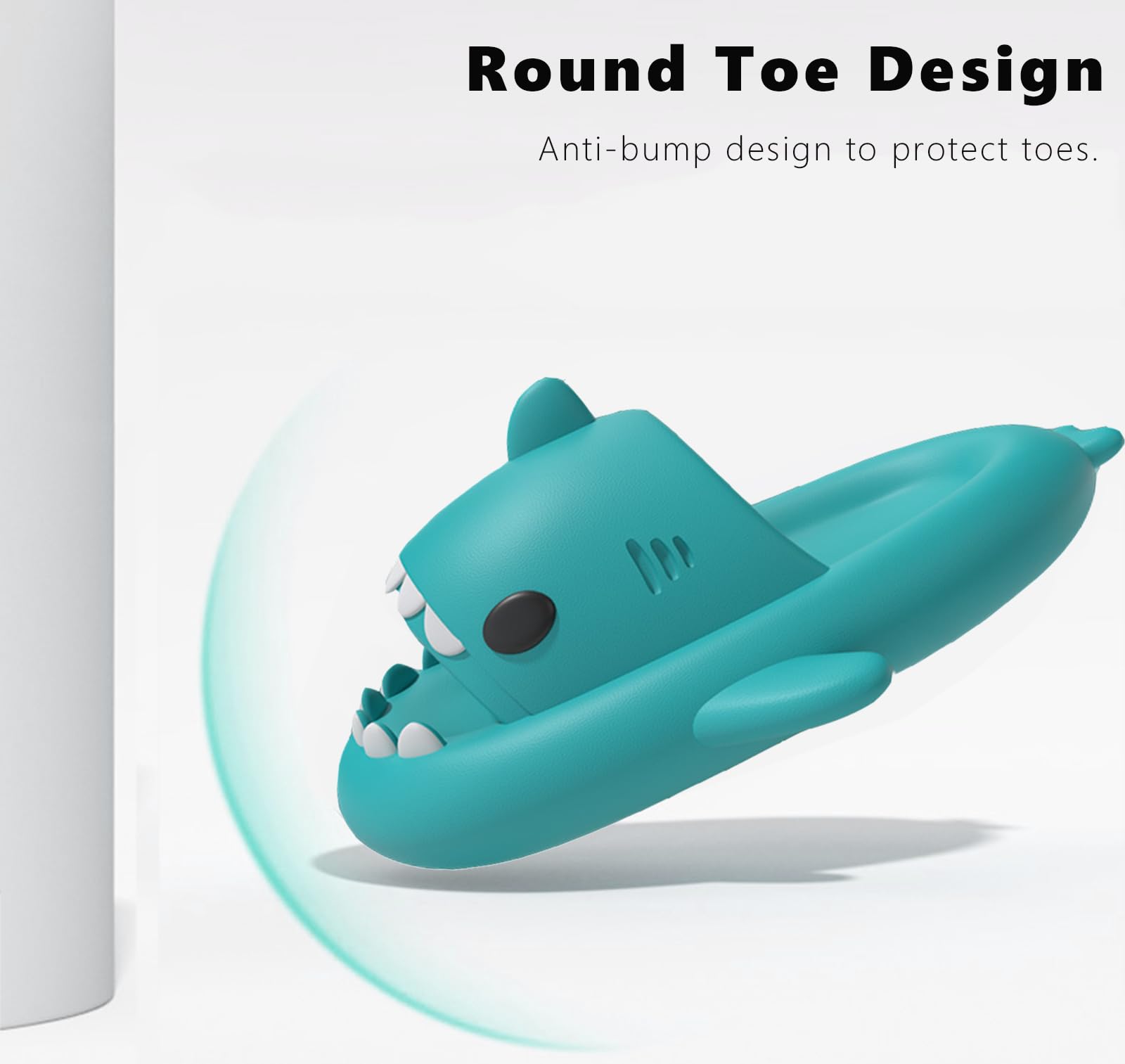 Pantuflas de Tiburón para Niñas Niños Zapatillas de Estar por casa de Baño Zapatos de Ducha Playa y Piscina Shark Slides Slippers Verano