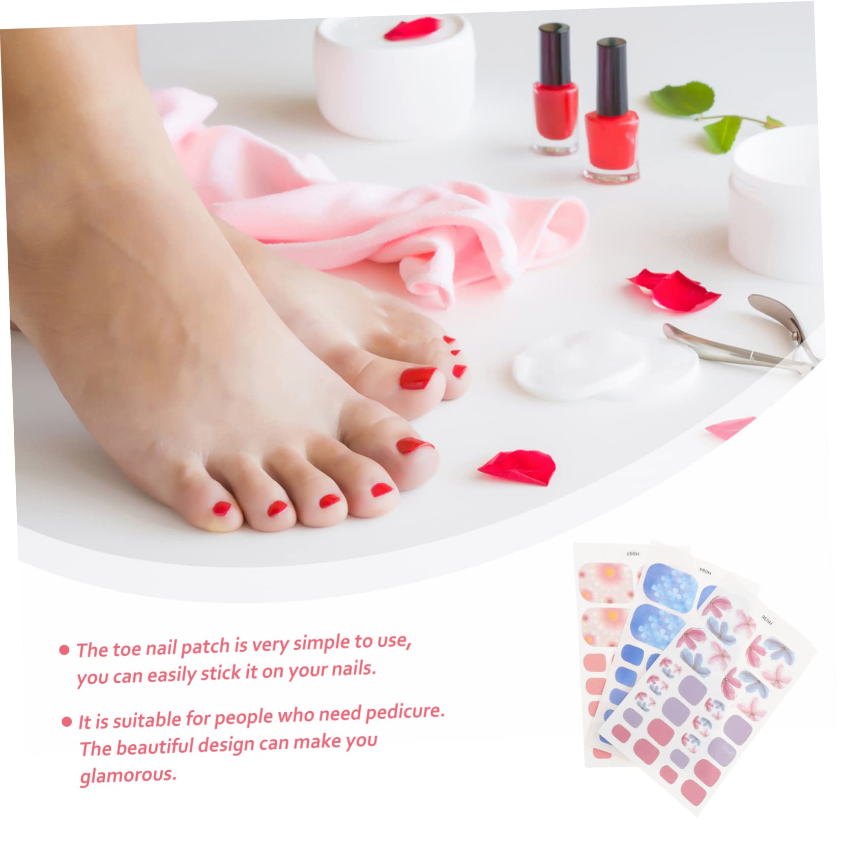 CALLARON 5 Set Adesivi Decorativi Per Unghie Dei Impermeabili Nail Art Per Donne E Ragazze Facili Applicare E Rimuovere Design Unico E Per La Manicure Fogli*5