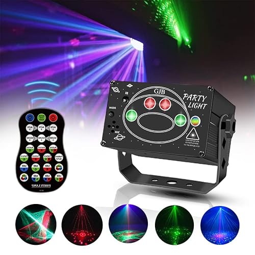 Dj Disco Stage Party Lights, Aurora Effect Rgb Sound Activated Laser Light Portable Strobe Stage Lights With Remote Control 3-In-1 Show Projector For Indoor Birthday Party Karaoke Club Ktv #TOP28