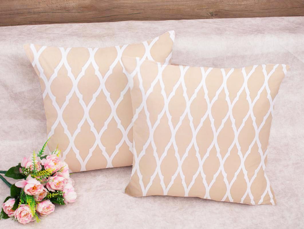 Buy IVAZA Polyester Blend Stretchable Cushion Cover for Sofa, Throw