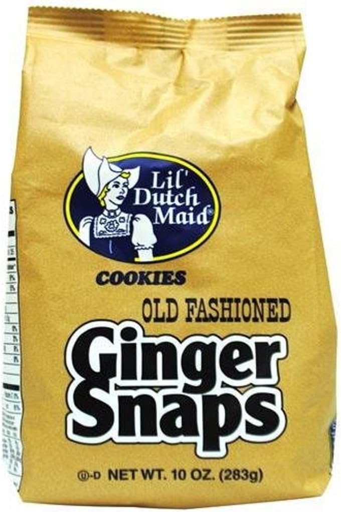 Lil' Dutch Maid Old Fashioned Ginger Snaps Cookies (Two 10oz Bags)