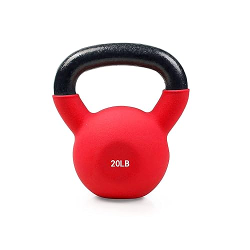 RitFit Neoprene Coated Solid Cast Iron Kettlebell 5 10 15