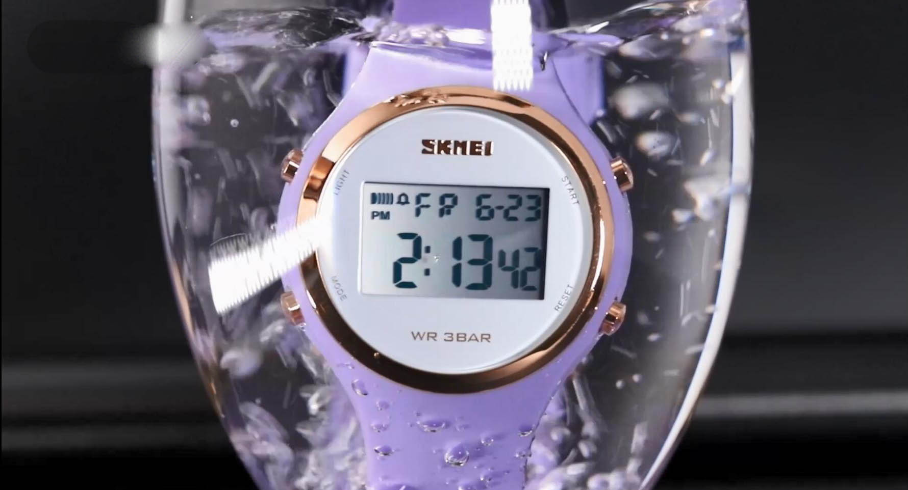 Orologio digitale da donna Orologio da polso digitale da donna Orologi impermeabili da donna con cinturino in gomma morbida e display a luce LED