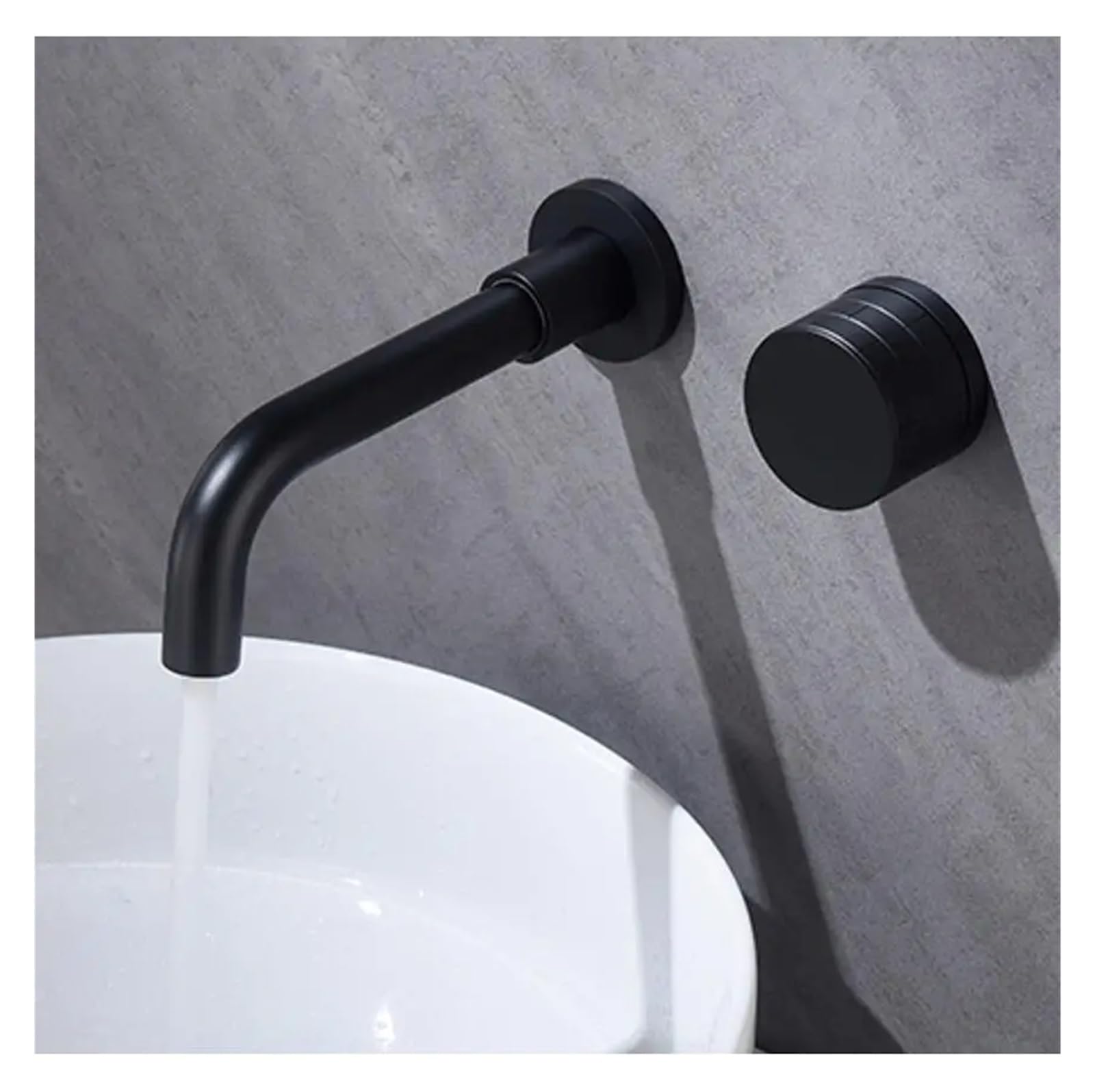 Robinet mitigeur de bain mural en or brossé pour une douche moderne